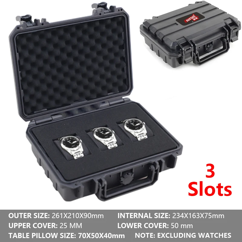 3/4 Slots Anti-Drop Shockproof - Watch Display Box 评论和价格