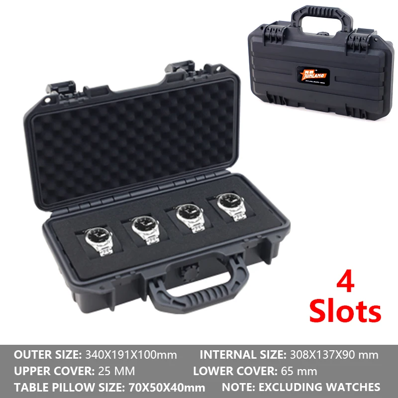 3/4 Slots Anti-Drop Shockproof - Watch Display Box 评论和价格